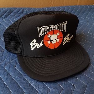 Vintage Detroit Pistons Bad Boys Truckers Snapback